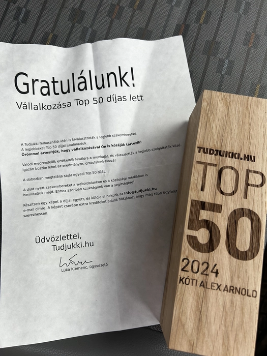 Kóti Alex Arnold - Tudjukki Top 50 díj 2024