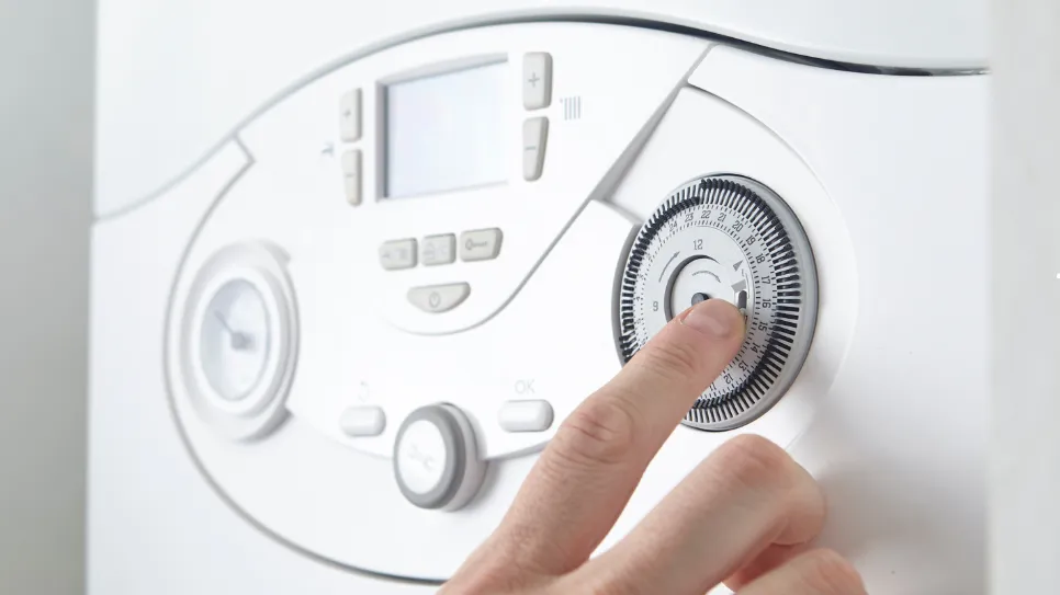 Új bojler A képen egy új bojler látható.