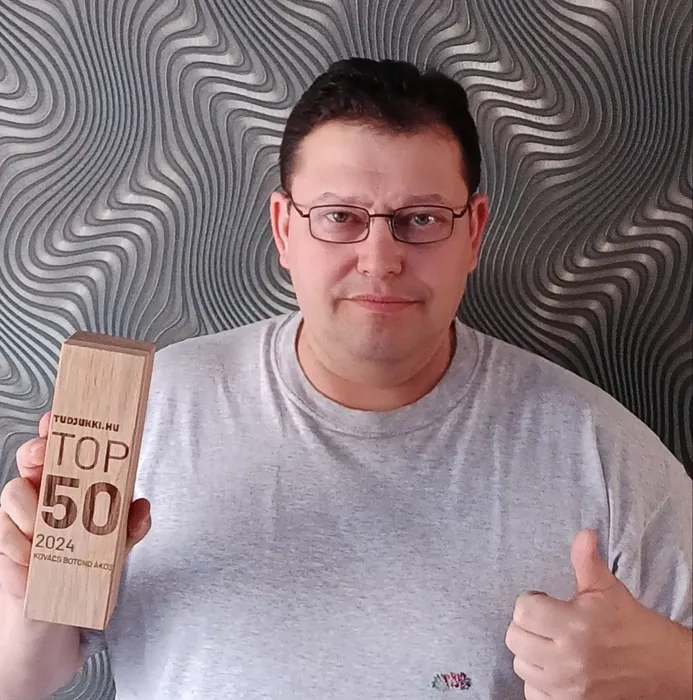 Kovács boton ákos - tudjukki top 50 díj 2024
